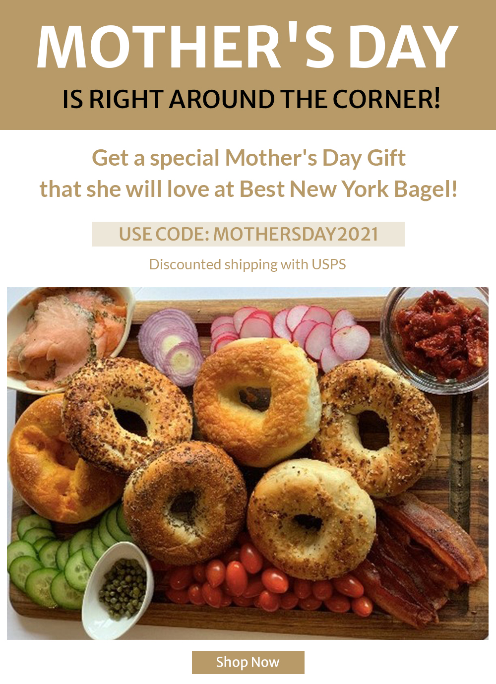Mother's day bagel