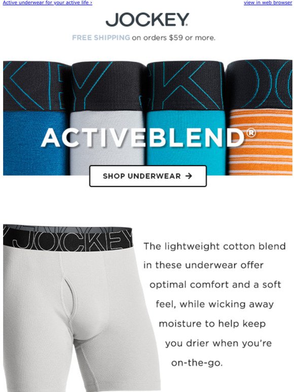 NEW Colors! Men's ActiveBlend Underwear