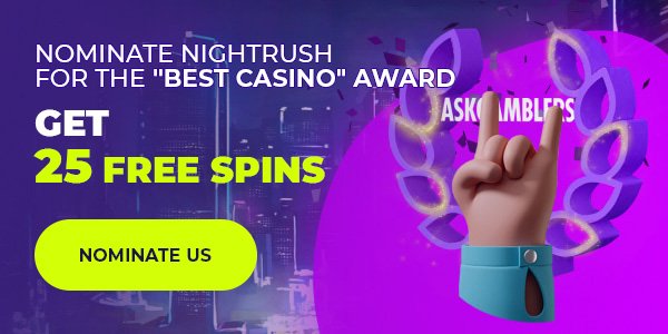 NightRush Casino 50freespins free spins