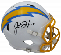 Justin Herbert Autographed Los Angeles Chargers Speed Replica Full-Size  Football Helmet - BAS COA