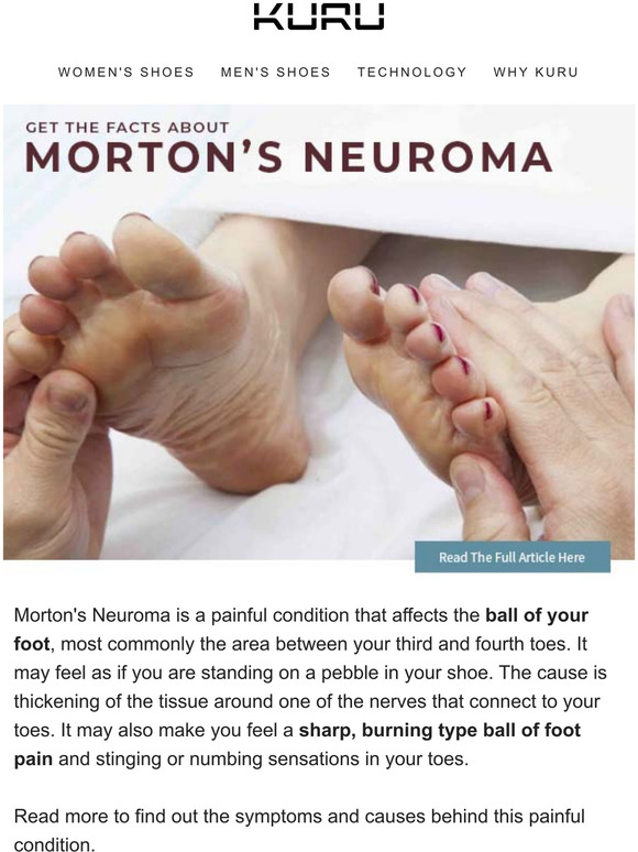 KURU Footwear: Get The Facts About Morton's Neuroma. | Milled