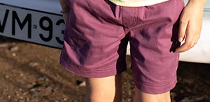 Twill Sport Shorts - Cassis