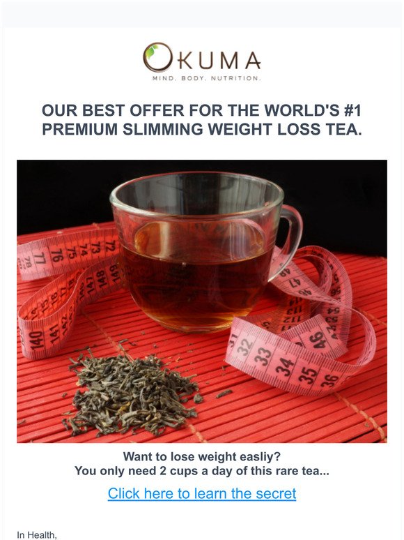 World's # 1 most effective SLIMMING tea at a killer price...