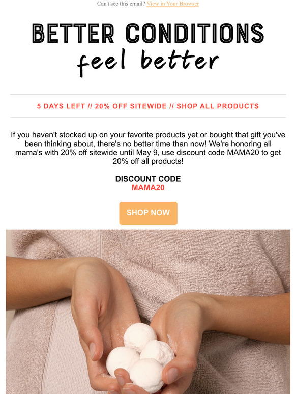 There's Still Time to Get 20% Off Sitewide!