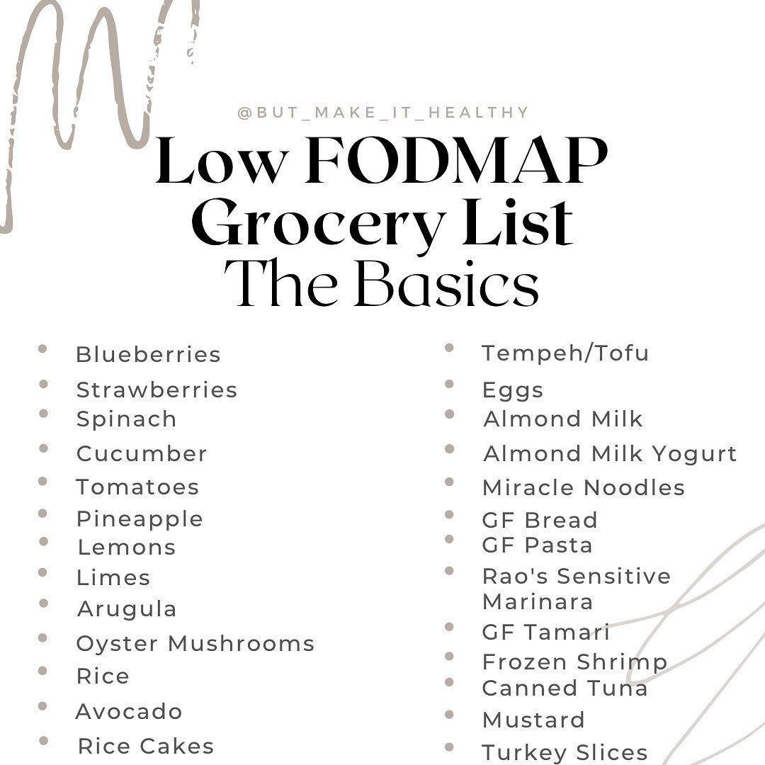 casa de sante low fodmap grocery list the basics milled