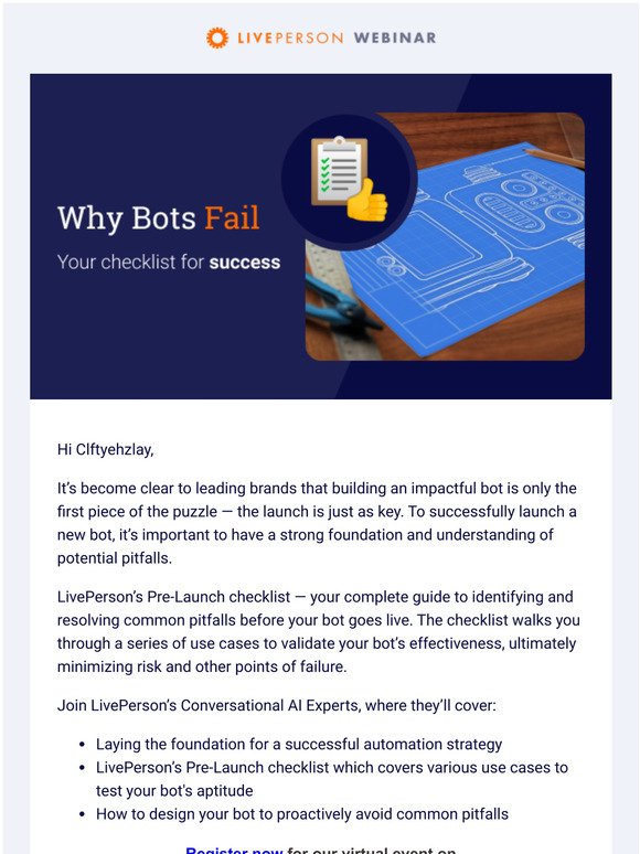 Register: Why bots fail, preventing launch pitfalls