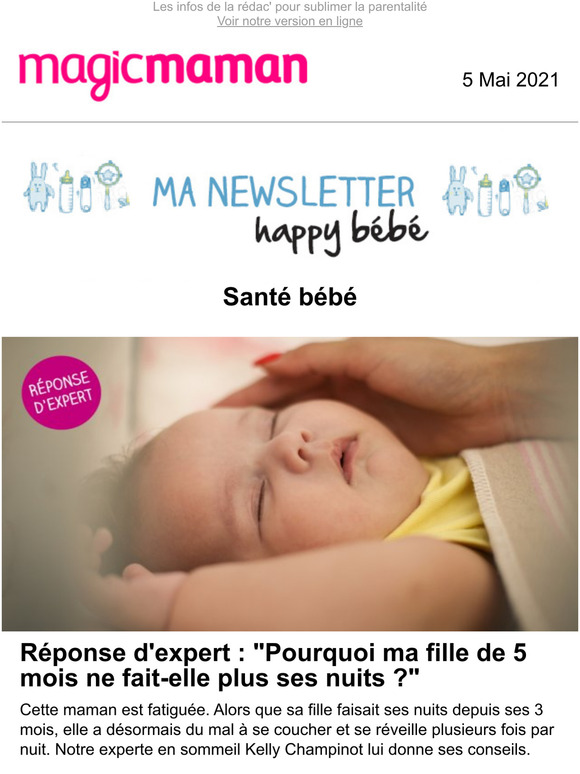 Magicmaman Rponse D Expert Pourquoi Ma Fille De 5 Mois Ne Fait Elle Plus Ses Nuits Milled