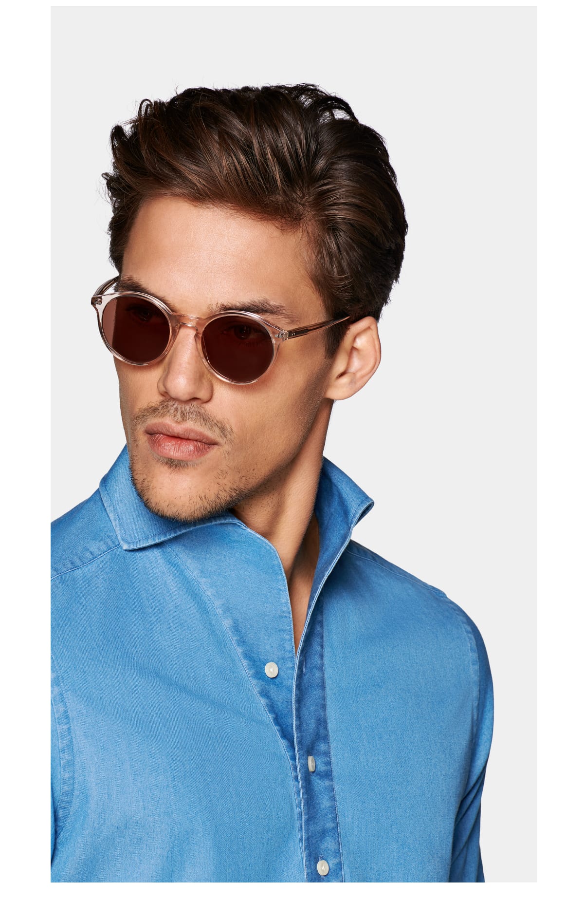The Blue Slim Fit Popover
