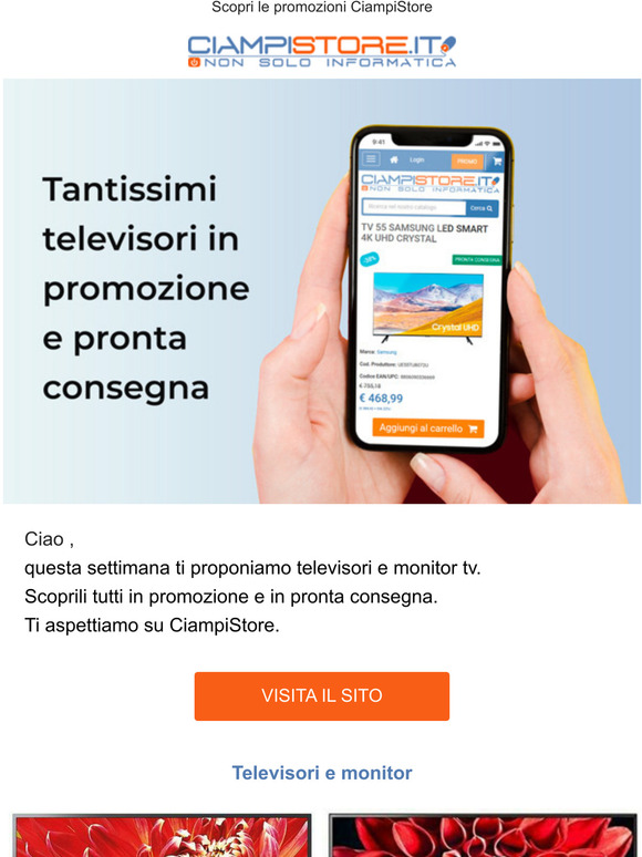 Tanti televisori scontati e in pronta consegna