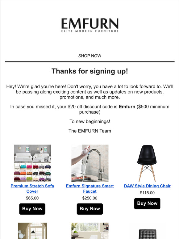 Thanks for signing up!