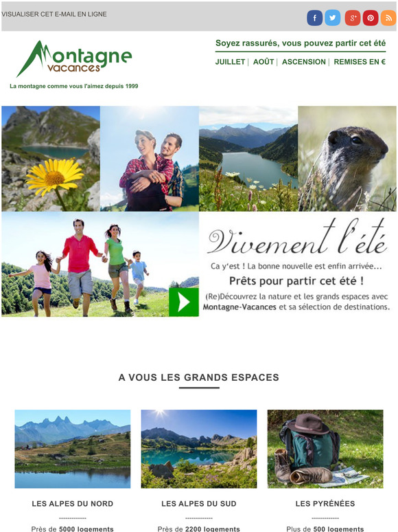Soyez rassurs, partez en montagne cet t