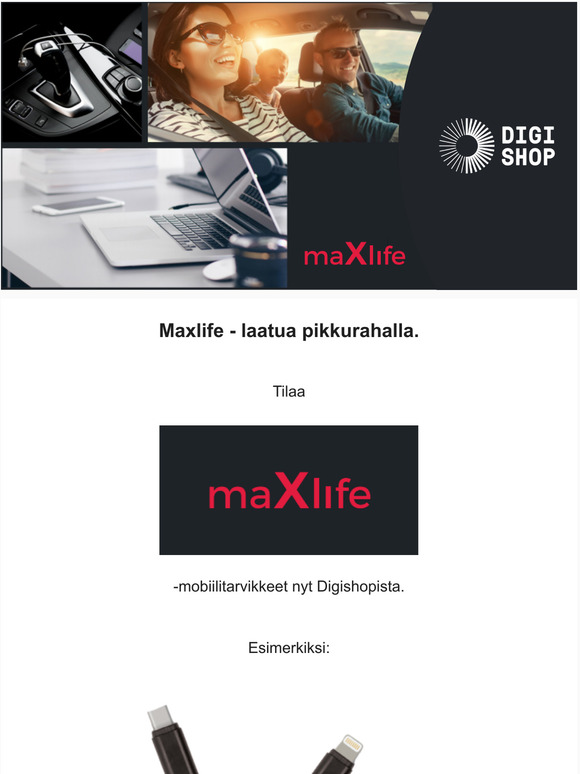 Edulliset Maxlife-puhelintarvikkeet