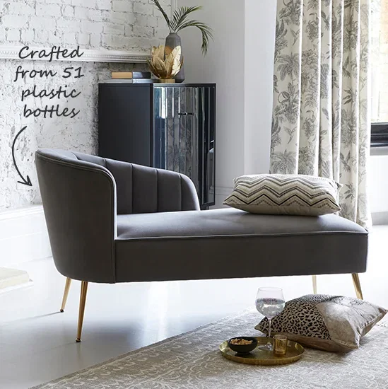 Matilda Velvet Chaise Longue