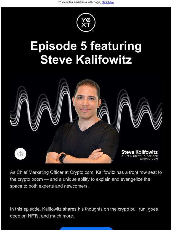 New podcast episode | Steve Kalifowitz, Crypto.com