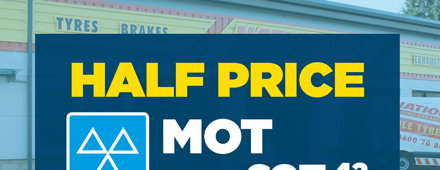 Half Price MOT only £27.42