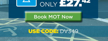 Half Price MOT only £27.42