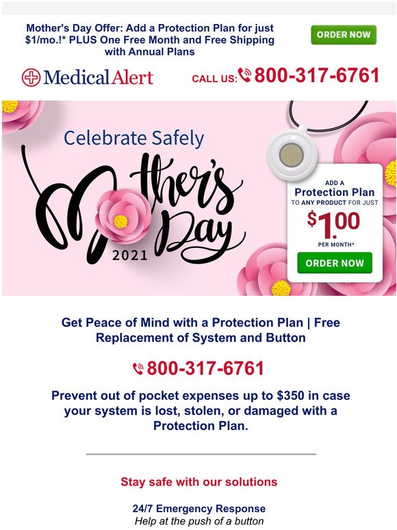 Reminder: Mother's Day Offer - $1 Protection Plan