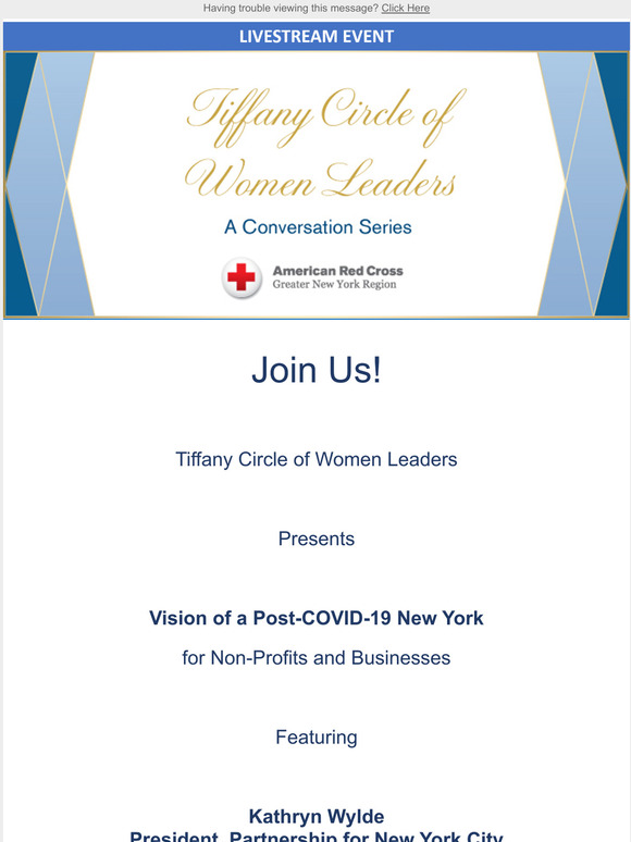 You're Invited! Tiffany Circle of Women Leaders: A Conversation Series