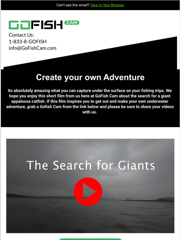 The Search for Giants with the GoFish Cam