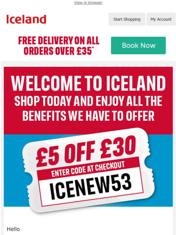 Welcome to Iceland - here's 5 off!