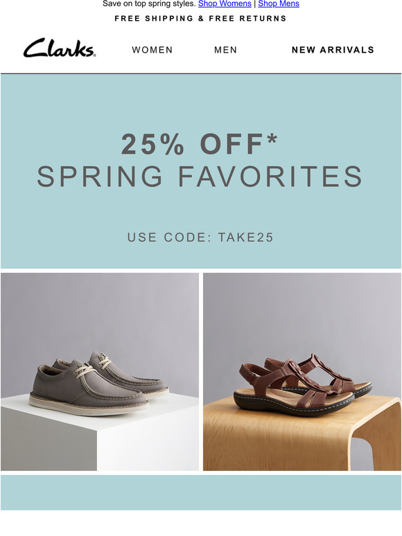 clarks 25 off