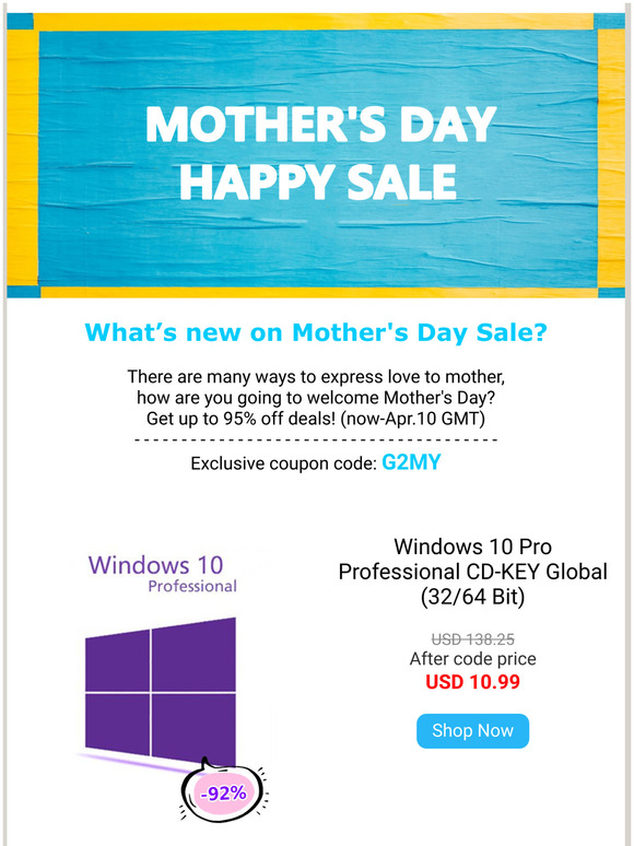 Mother's Day Offer  To feel special discount with happiness!