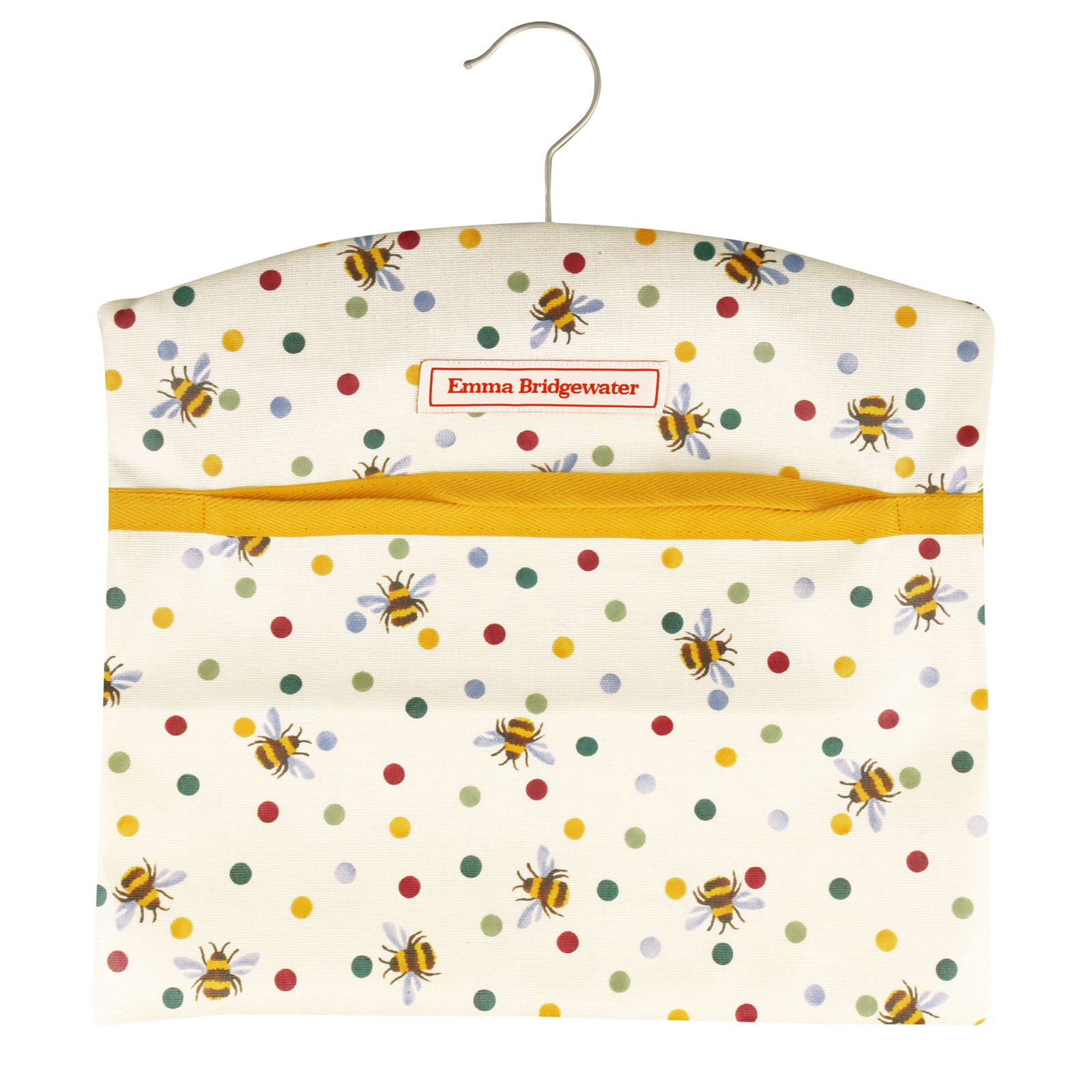 Bumblebee & Small Polka Dot Square Peg Bag