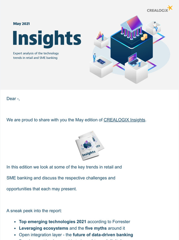 CREALOGIX Insights: Forrester's top emerging technologies, 5 myths around leveraging ecosystems and more