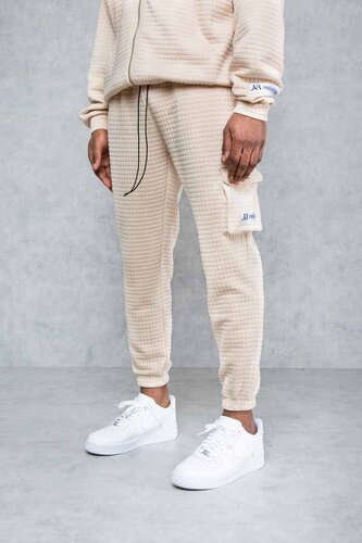 Helio Cargo Waffel Texture Pocket Jogger's - Stone