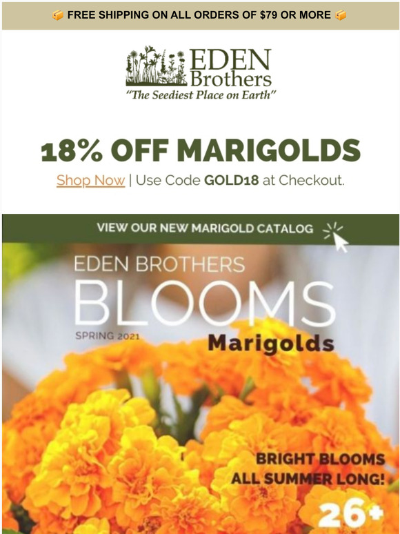 Eden Brothers Seed Company View Our New Marigold Catalog And Save Milled