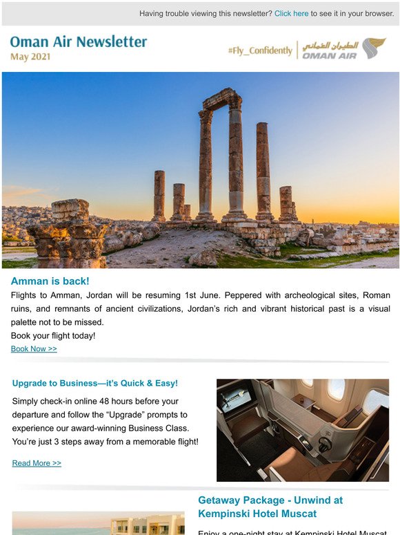 Oman Air Newsletter May 2021