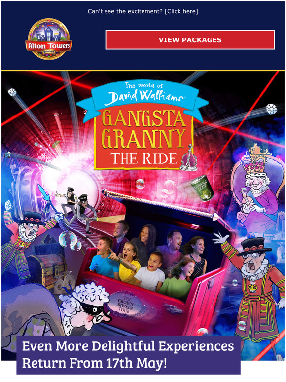 Alton Towers: Gangsta Granny: The Ride opens 17th May | Milled
