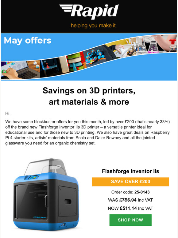 May we interest you in this months offers?