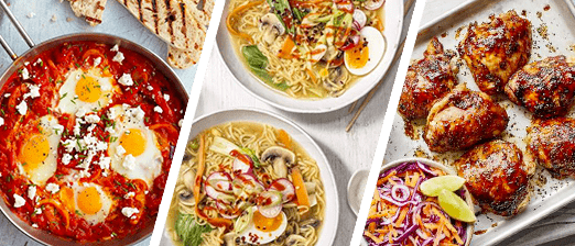 Avocado and cherry tomato tagliatelle