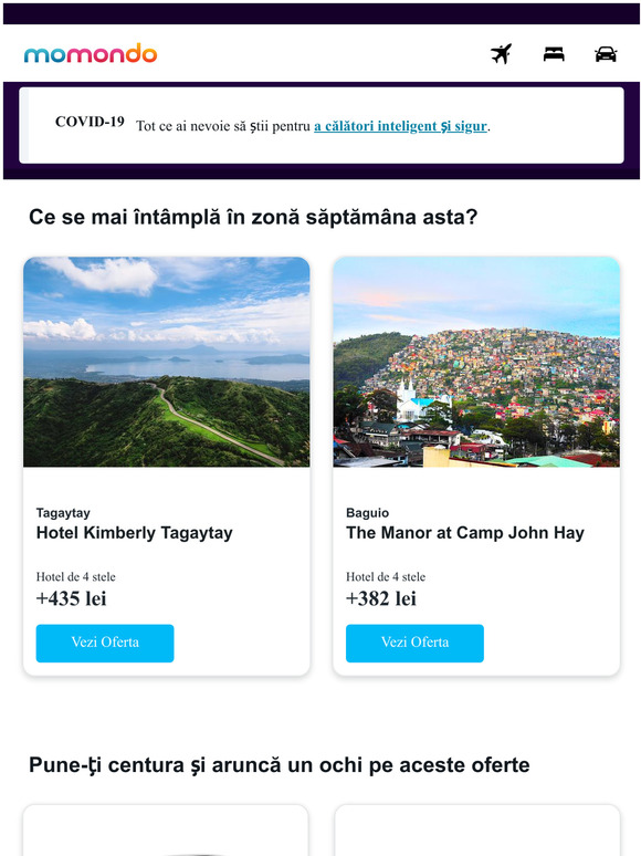 Vezi ce opiuni ai pentru o viitoare cltorie.