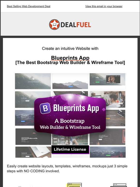 Download Dealfuel The Best Bootstrap Web Builder Wireframe Tool 70 Discount Milled