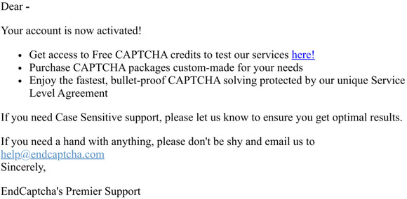 Welcome to EndCAPTCHA!