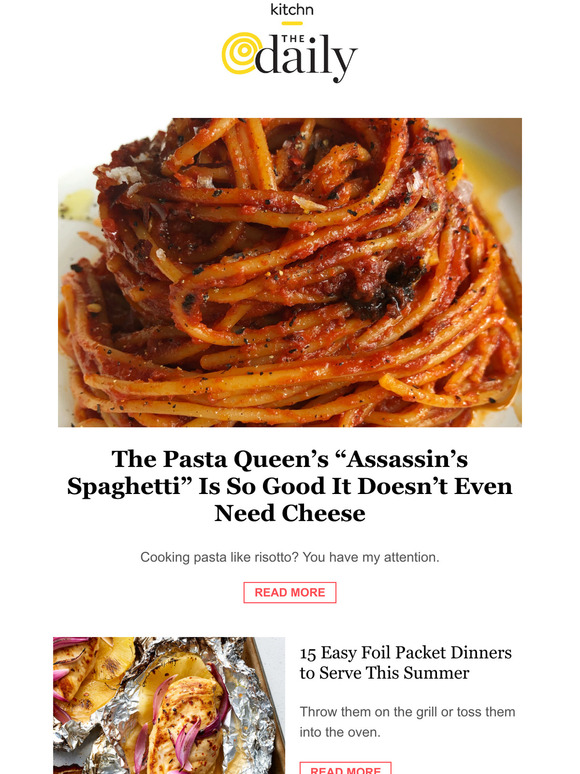 Kitchn The Pasta Queens Assassins Spaghetti Is So Good It Doesnt Even