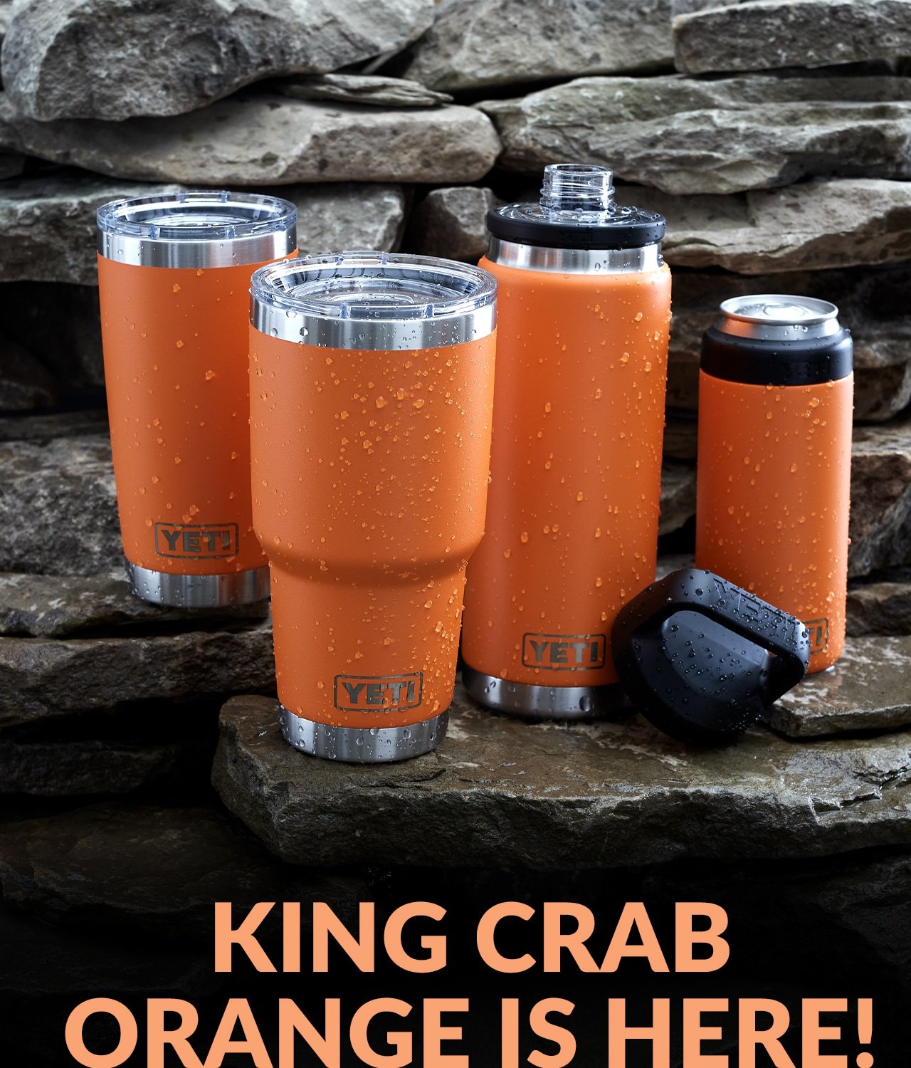 Field & Stream: New YETI King Crab Orange drinkware & coolers now available