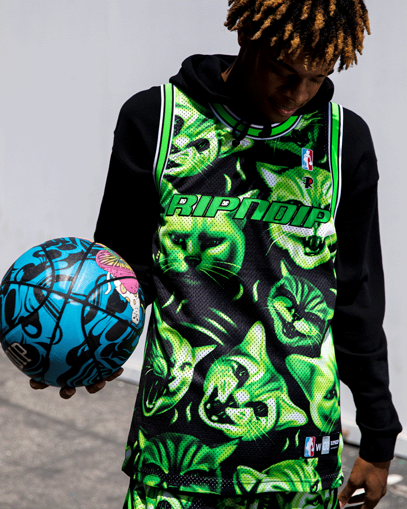RIPNDIP: Neon Nerm Basketball Jersey & Shorts Out Now | Milled