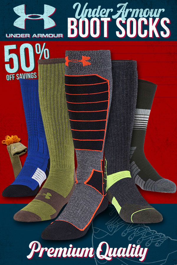 Under armour boot sock hotsell