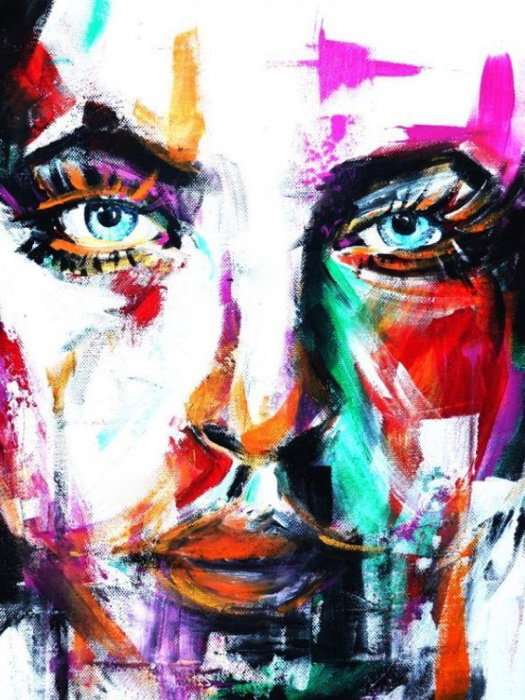 Abstraktes Portrait