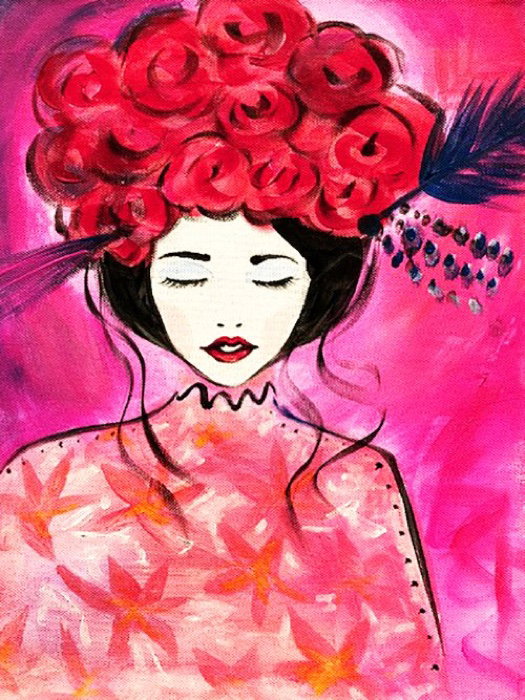 Blumenmädchen in pink