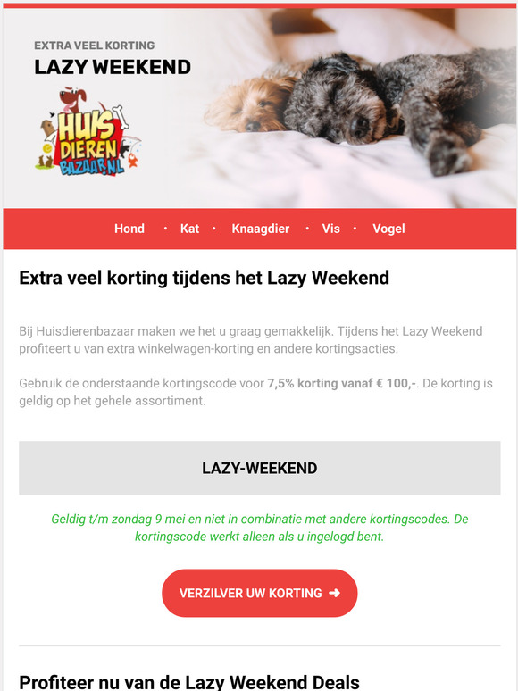  Laatste dag: Lazy Weekend