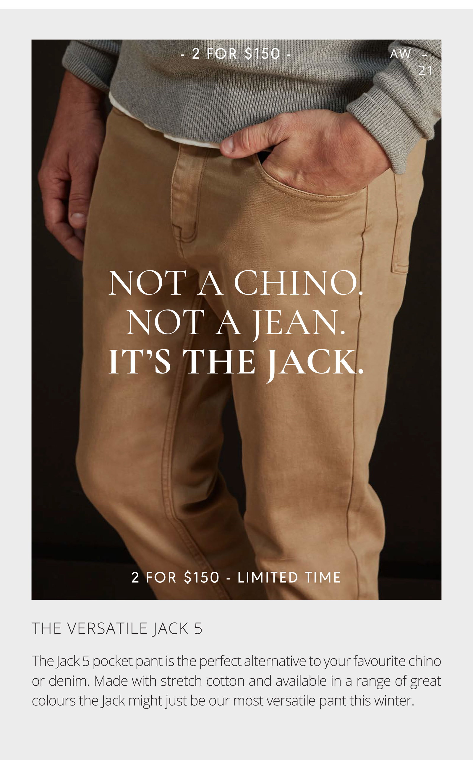 The Academy Brand: Not a Chino, Not a 