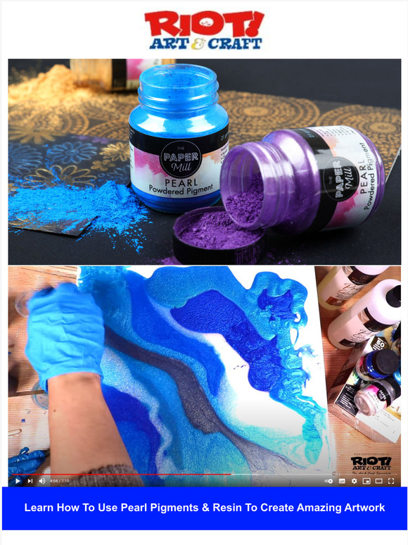 Riot Stores Paper Mill Pearl Pigments Are Back In Stock On Sale Now Online Riot Art And Craft Milled