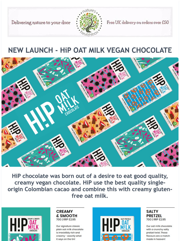 NEW LAUNCH...HiP OAT MILK CHOCOLATE