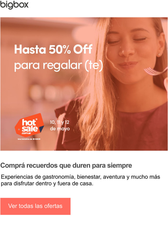 La vida a mitad de precio! Descubr nuestro Hot Sale y regal (te) algo especial