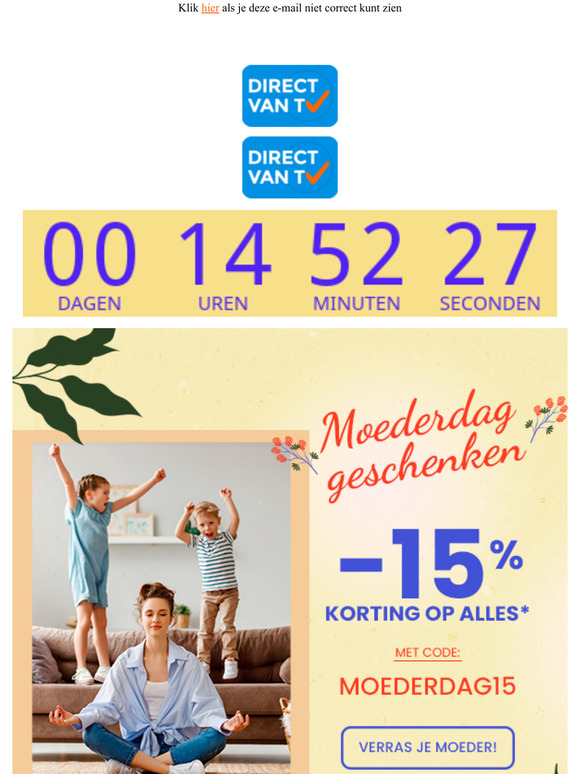 Jouw kortingscode verloopt bijna!