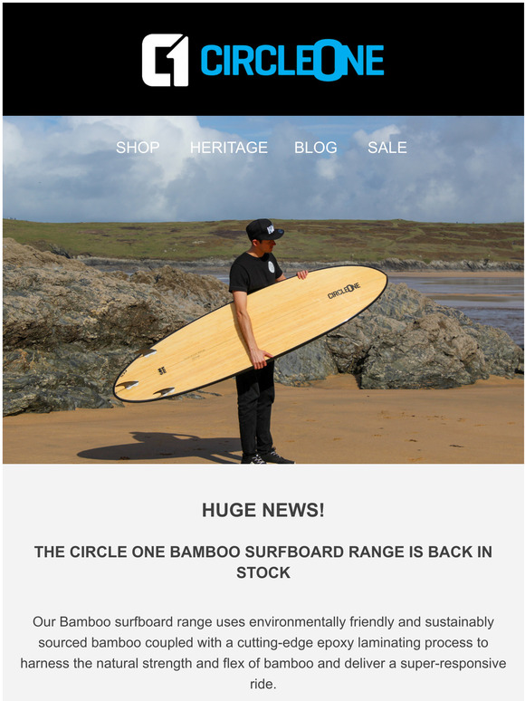 Circle one 2024 heritage surfboard